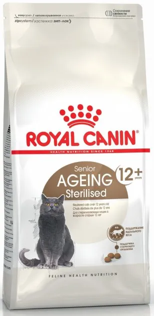 Royal Canin, Ageing Sterilised 12+ сухий корм для старіючих стерилізованих котів віком від 12 років, 2кг