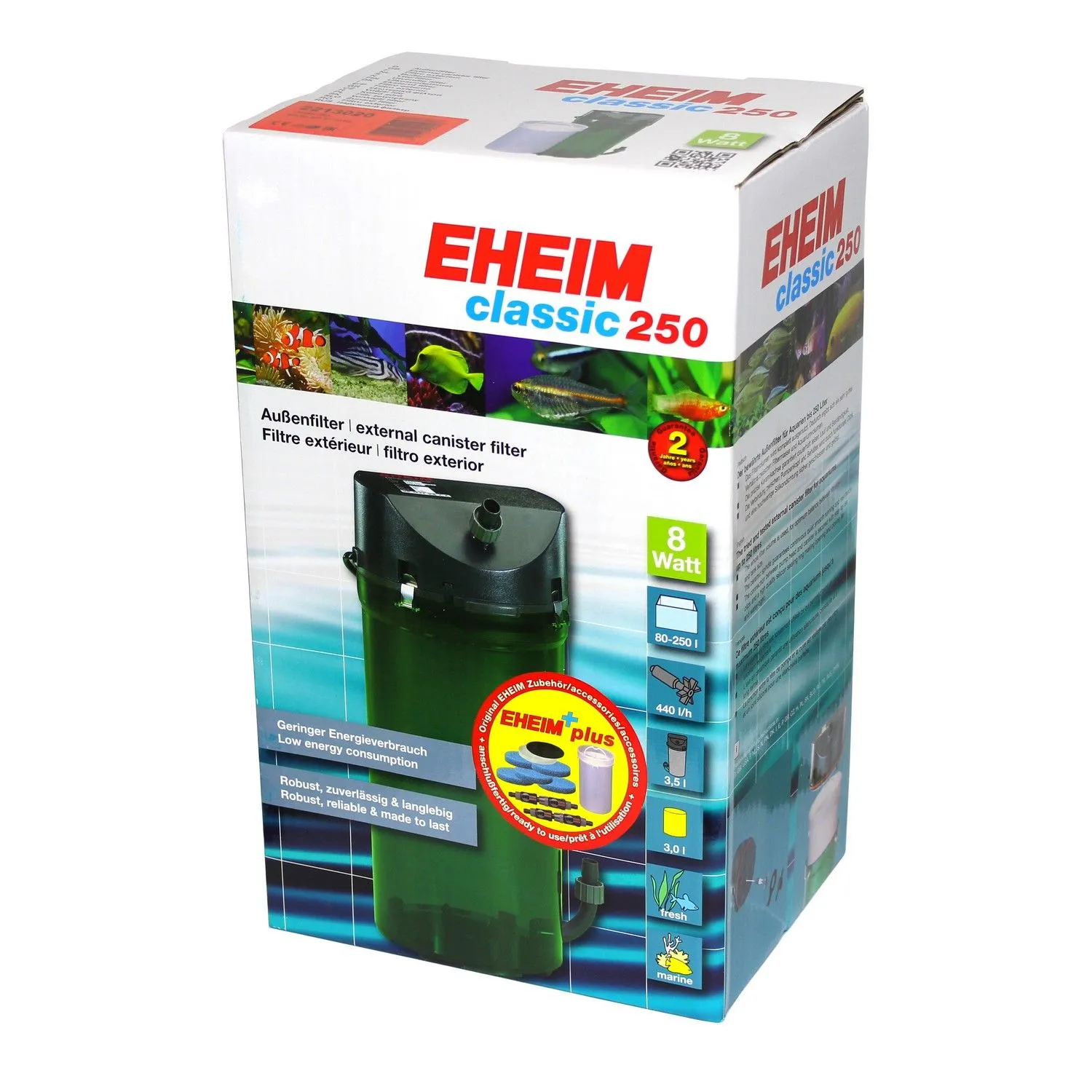 Зовнішній фільтр Eheim Classic 250 Plus 221302