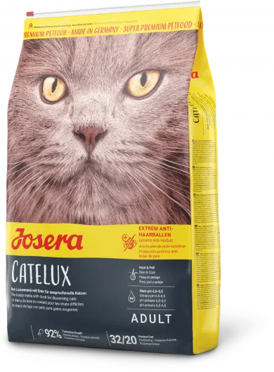 JOSERA Catelux (Кателюкс) качка вивід шерсті 0.400 кг