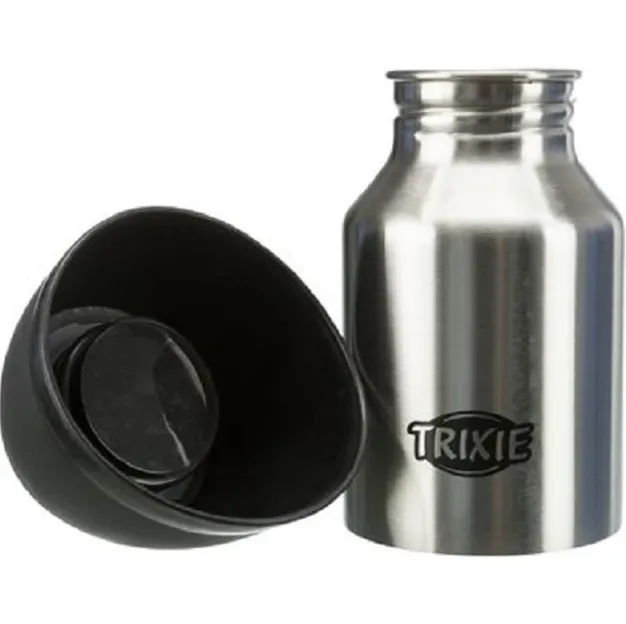 24605 Поїлка + миска Bottle with Bowl металічна 0.3мл