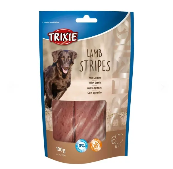 31741 Ласощі для собак Trixie Premio Lamb Stripes ягня 100г