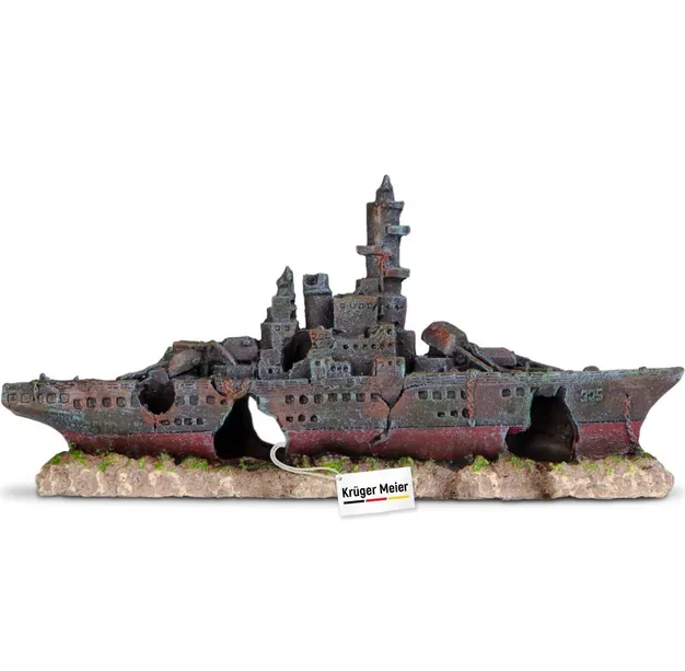 Декорація "Затонулий корабель" Kruger Meier Battleship 23*5*11см КМ24411