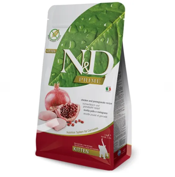 Farmina Cat N&D Grain Free Prime Chicken&Pomergranate Kitten 1,5кг 32584