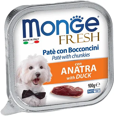 MONGE Fresh Anatra Консервований корм для собак, качка 100г