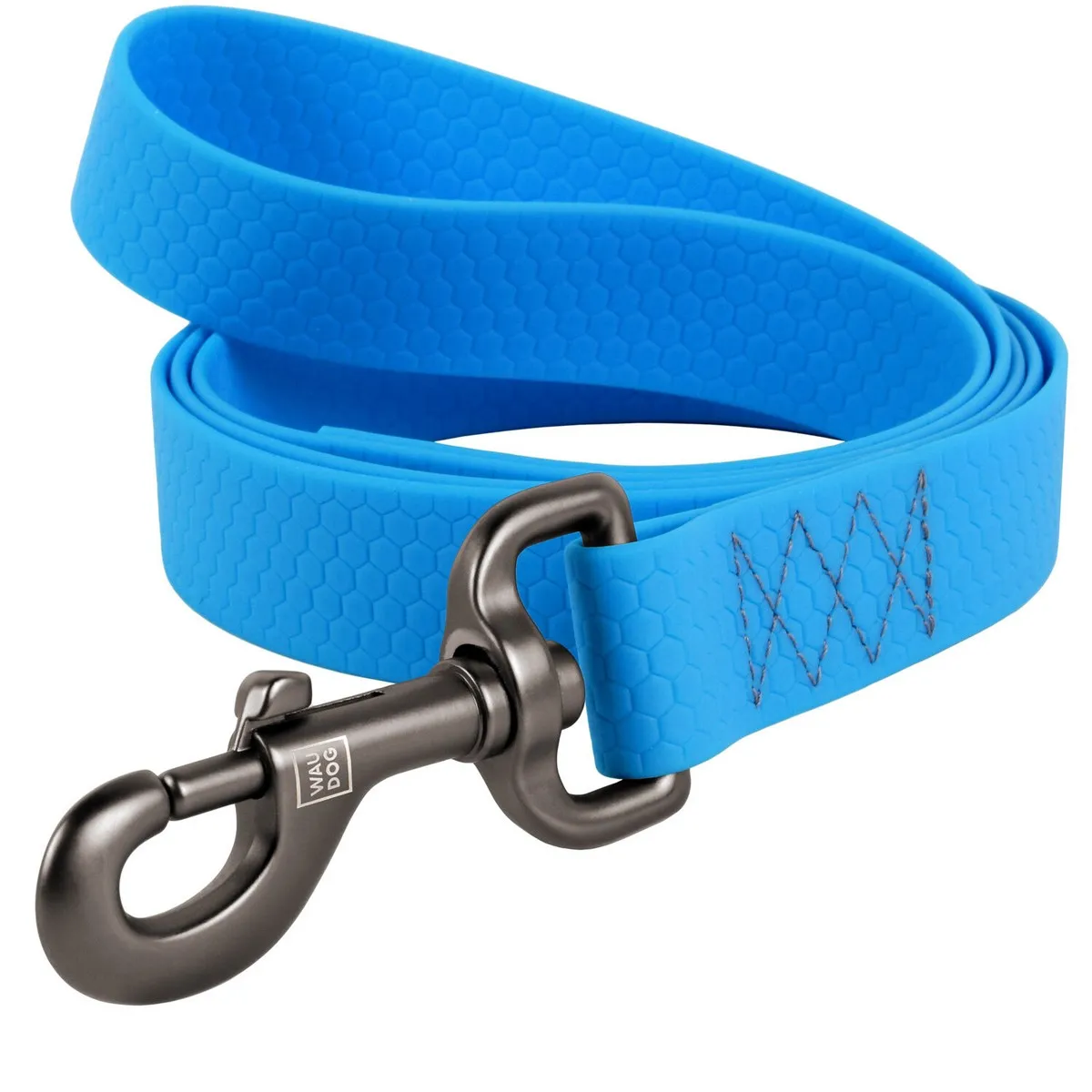 27222 Повідець WAUDOG Waterproof, водостійкий (ширина 25мм, довжина 183 см) блакитний