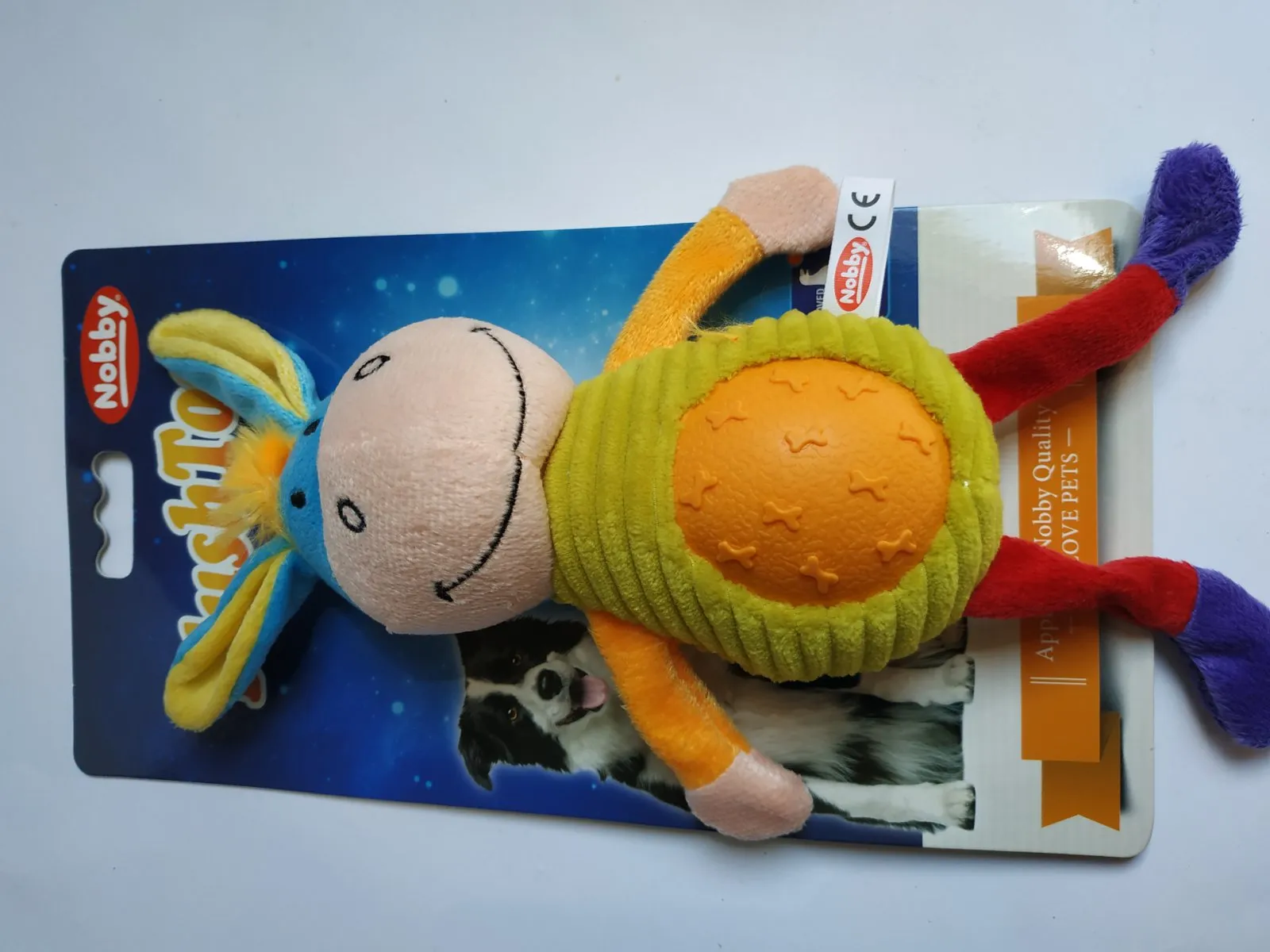 50571 Плюшевий ослик з м'ячиком 25см