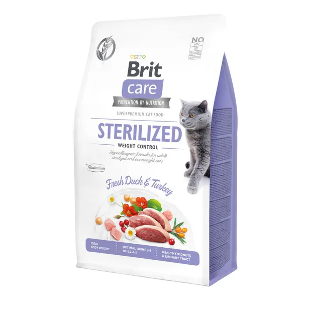 Brit Care Cat GF Sterilized Weight Control (контроль ваги для стерилізованих) 0.4кг