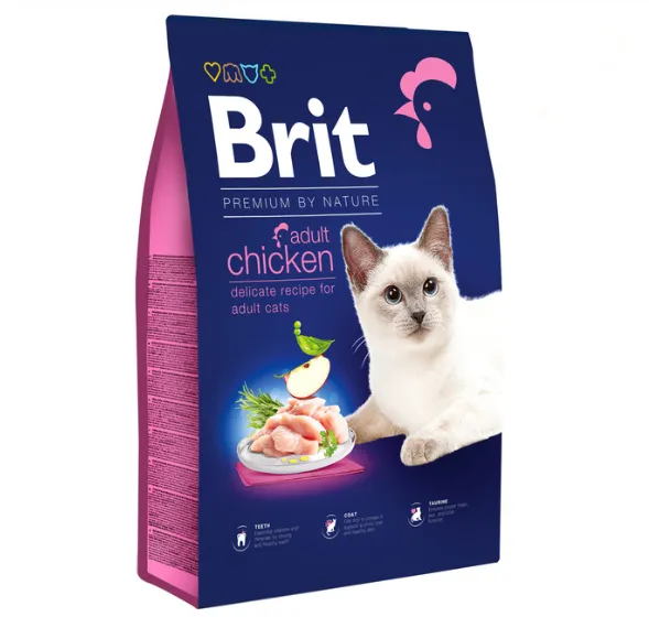 Brit Premium by Nature Cat Adult Chicken (для дорослих котів, курка) 1кг