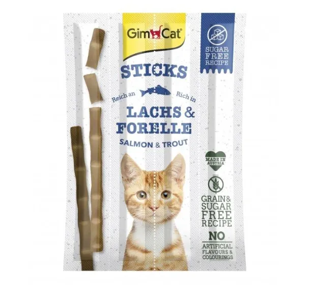 М'ясні палички Gimborn GimCat Lachs&Forelle Лосось і форель 4шт*5г