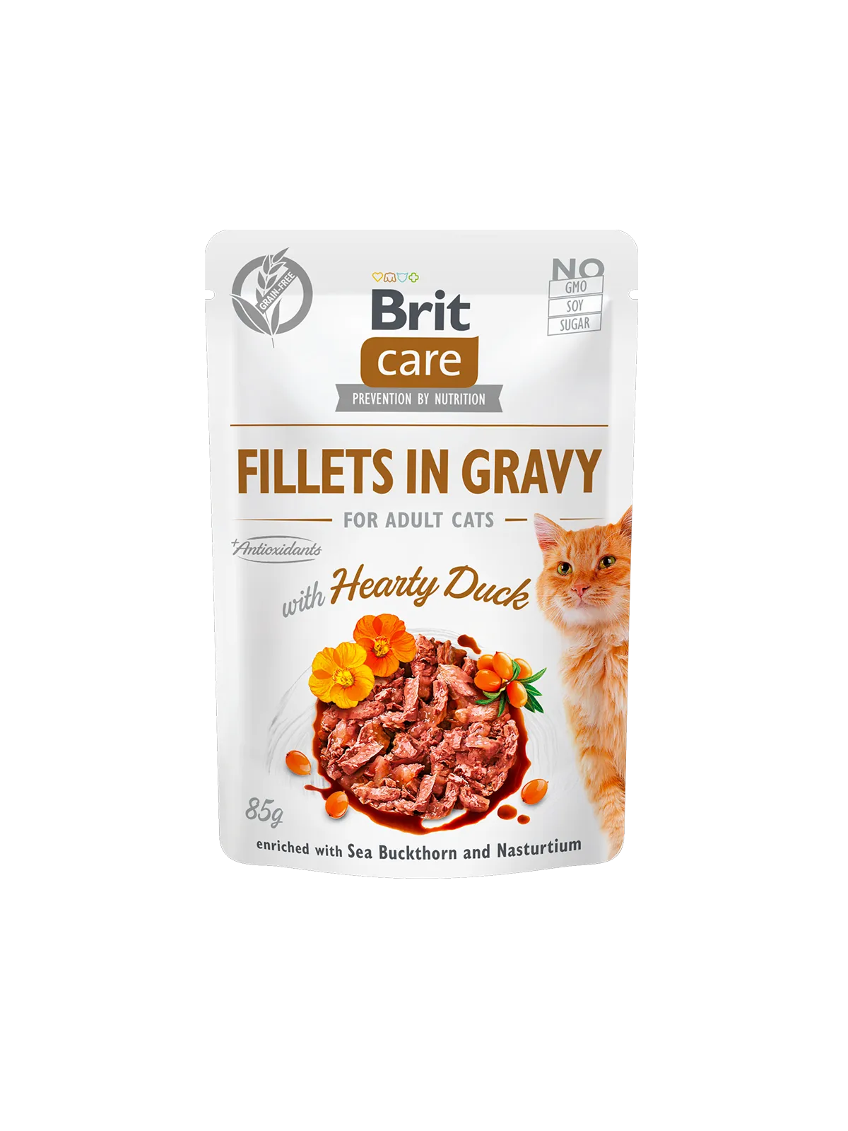 Brit Care Cat pouch (філе в соусі качка) 85g