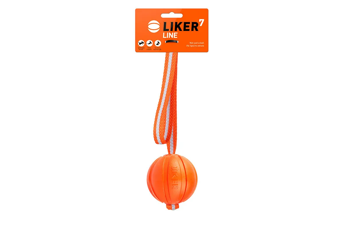 CoLLaR Liker Line 7 - м'ячик на стрічці для собак дрібних і середніх порід, 7 см