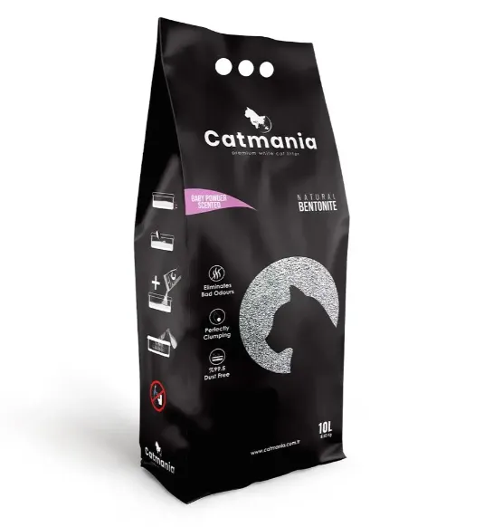 Бентонітовий наповнювач CATMANIA дитяча присипка + рожеві гранули 10л