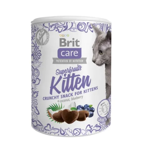 Ласощі Brit Care Snack Superfruits Kitten для кошенят 100г 111268
