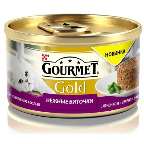 Gourmet Gold ніжні биточки жб. (ягня), 85 г