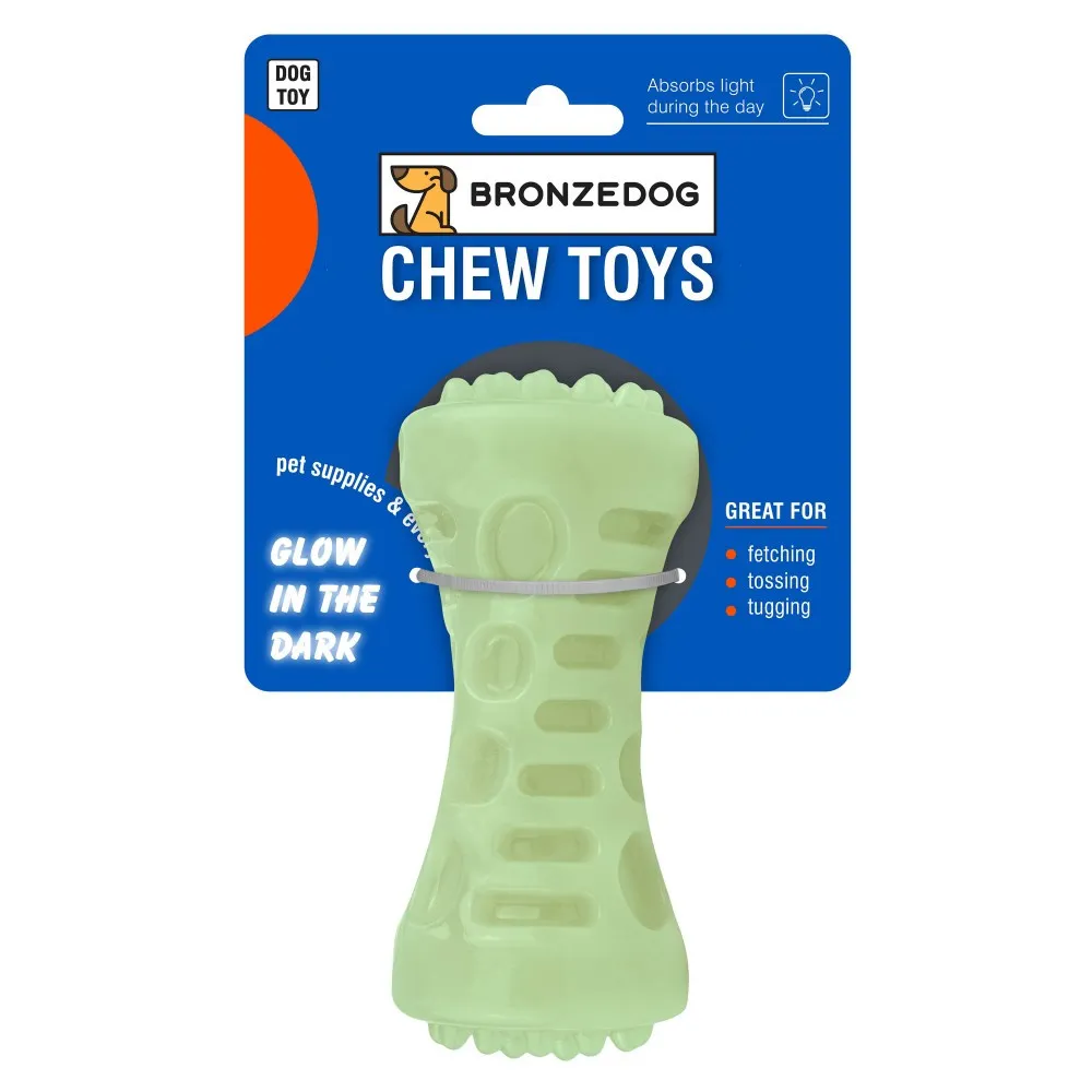 BronzDog Chew Bone 5*13см світлонакопичувальна іграшка