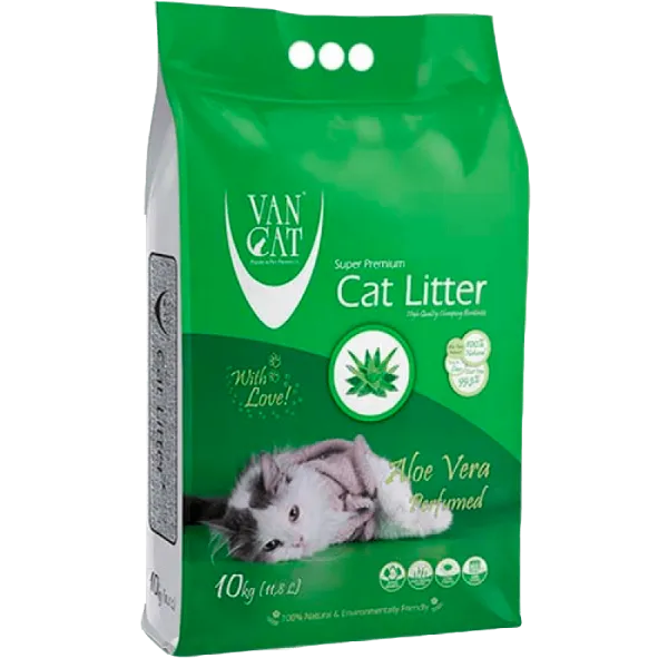 Van Cat Aloe Vera Наповнювач туалетів бентонітовий, 10 кг