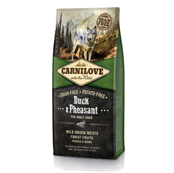 Корм Carnilove Adult для собак всіх порід з качкою та фазаном 12кг 15818