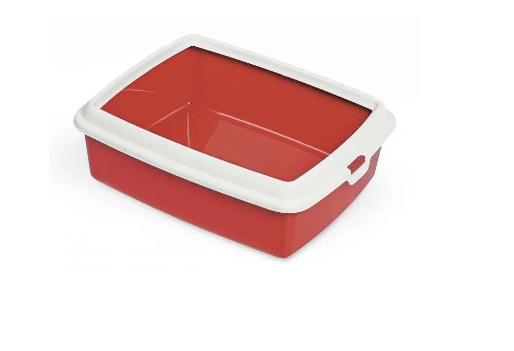 Туалет для котів з рамкою "HYDRA MAXI RED" 50*40*16.5