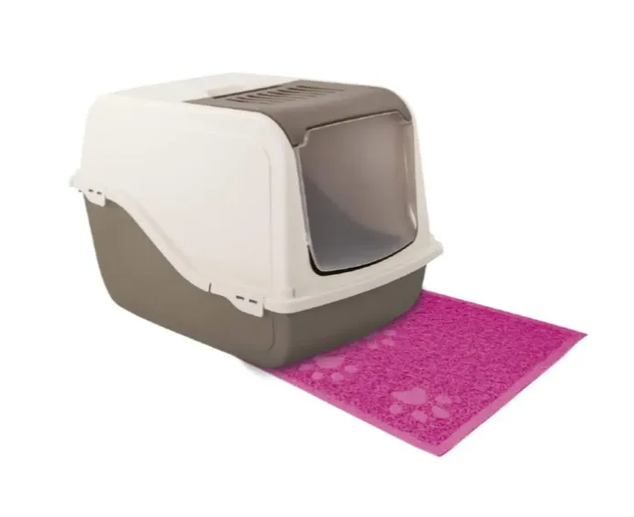 Килимок під туалет для котів CROCI 40*30см (зелений або рожевий) C6028324