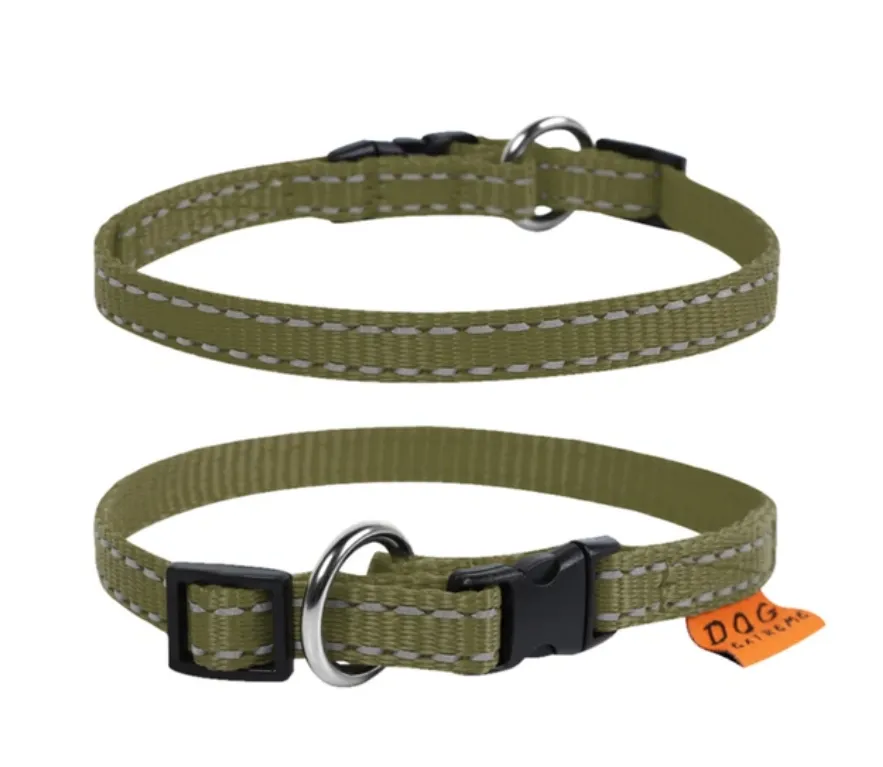 428431 Нашийник Dog Extremе з нейлону регульований Ш 10мм Д 20-30см хакі