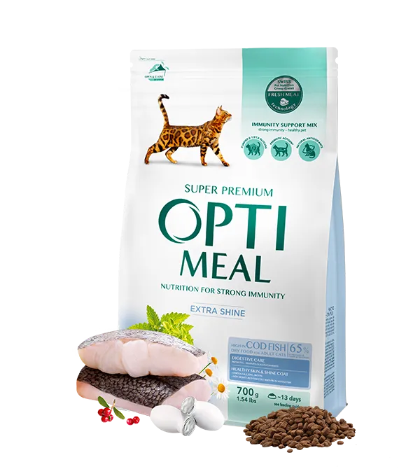 Optimeal+ для котів, тріска 700г