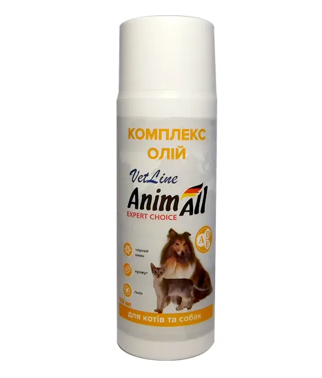 AnimAll VetLine Комплекс олій (чорний кмин, кунжут, льон) 100мл