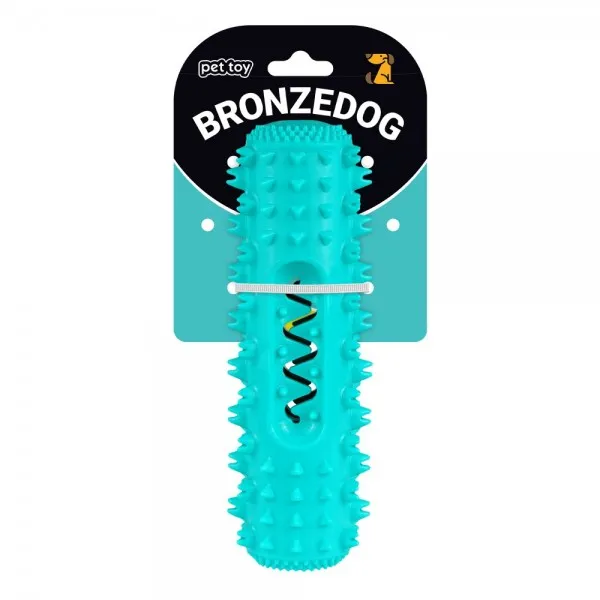 01015/T Іграшка для собак BronzeDog "Кістка" зі звуком + чистка зубів