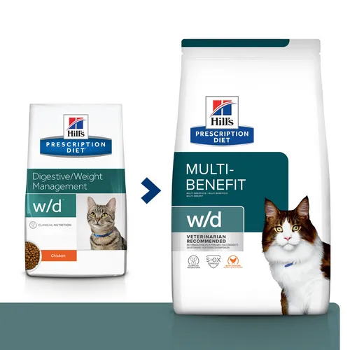 PD Feline W/D-цукр. діабет, запобіг. ожиріння, коліти, запори-1,5кг
