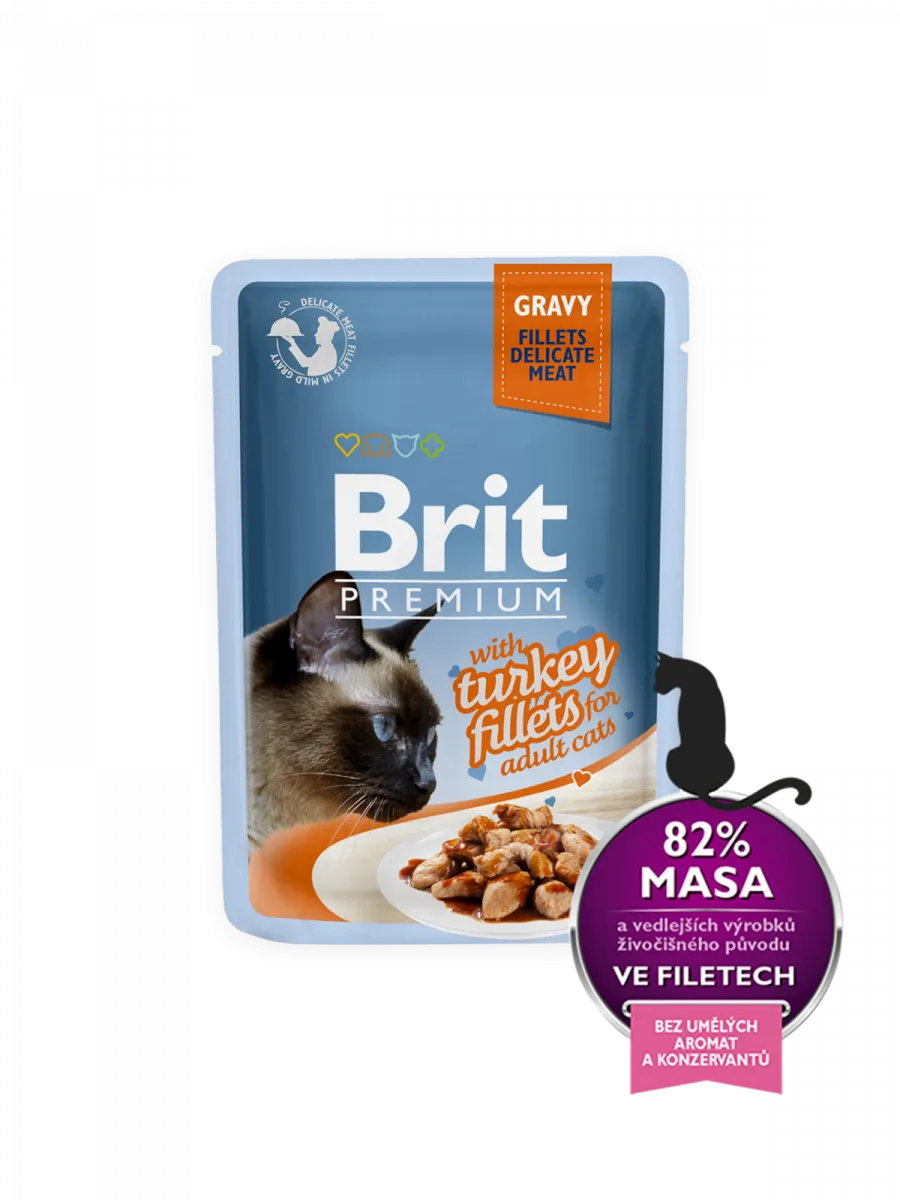 Brit Premium Cat pouch (філе яловичини в желе) 85g