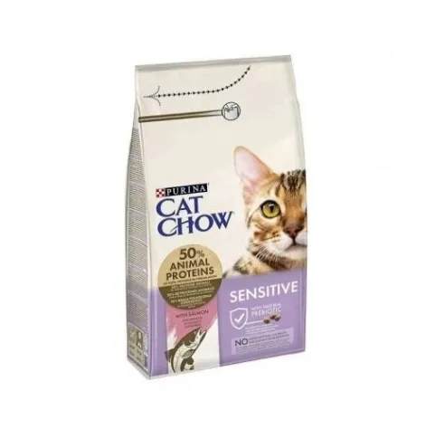 Cat Chow Sensitive Лосось 1.5кг