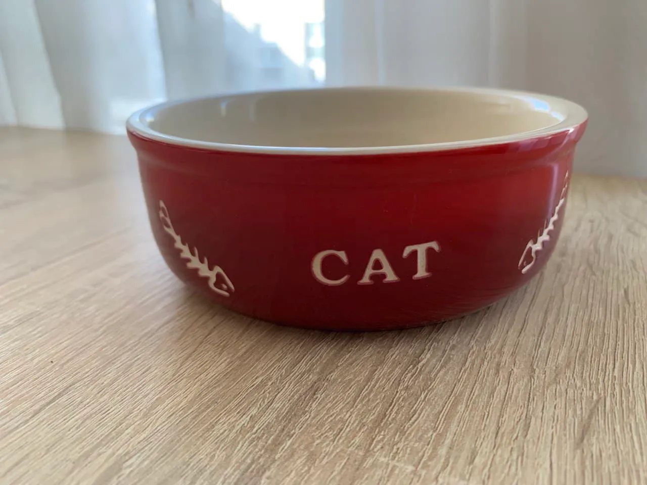 Н 82375 Миска керам. д/кота CAT червона 13.5*4.5 см 250 мл