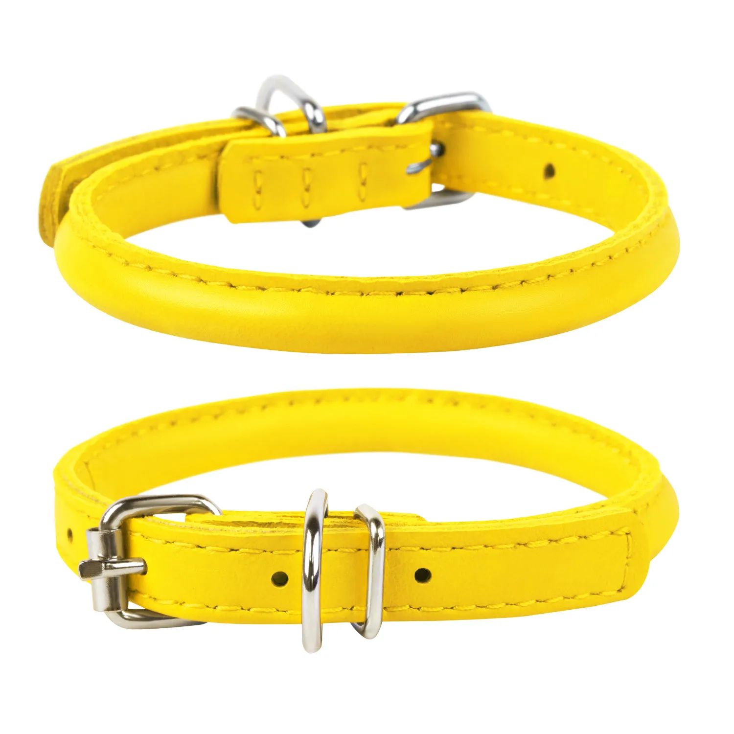 CoLLaR Glamour нашийник без прикрас для котів (жовтий), W 9 мм, L 17-20 см