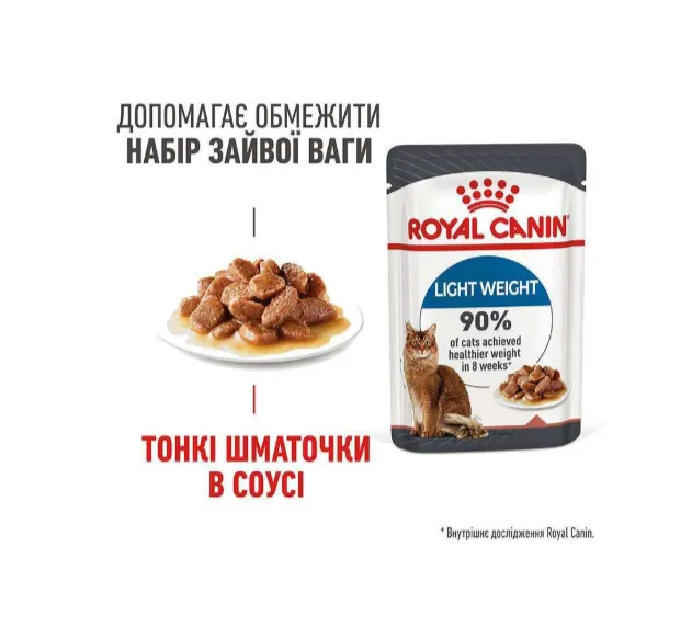 Royal Canin, Light Weight Care in Gravy Cat 0.085кг