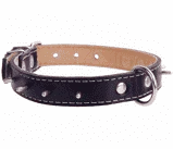 02421 Нашийник "Collar" подвійний з шипами(шир25, довж38-50)чорний