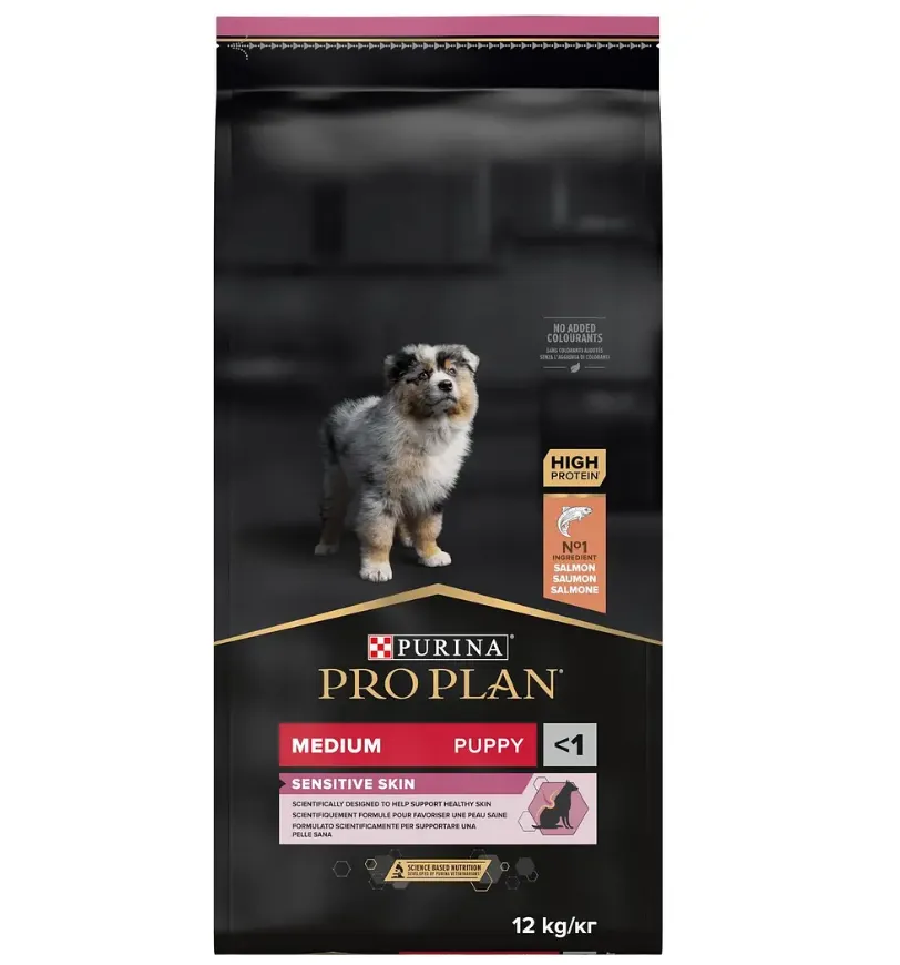 ProPlan Puppy Medium з лососем для цуц. середніх порід з чут. шкірою 1кг