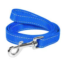 4632 Повідець Dog Extreme з нейлону (шир.20 мм, довж. 200 см) блакитний