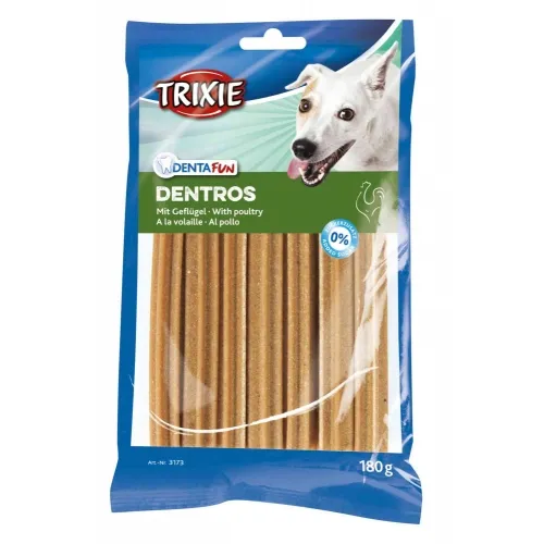 3173 Ласощі для собак Trixie DentaFun Dentros жувальні палички з м'ясом птиці 180г