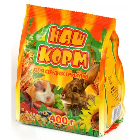 Наш Корм для середніх гризунів, 400 г
