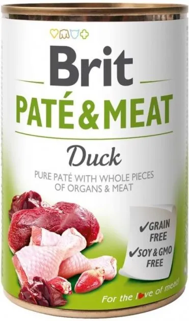 Brit Pate & Meat Dog 400g качка