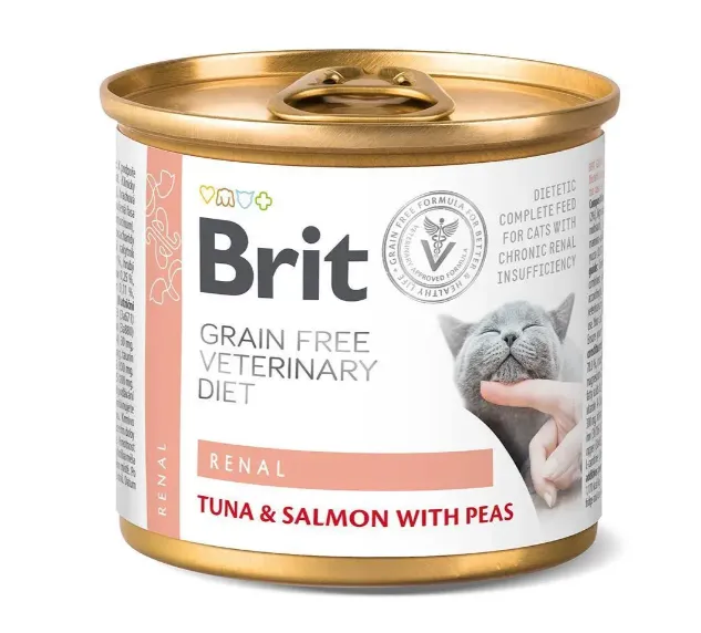 Консерва Brit GF Veterinary Diet Cat Renal 200г