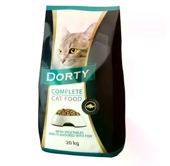 Корм для котів Dorty риба та зелень 1кг