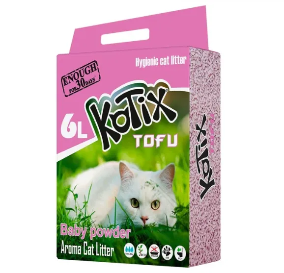 Наповнювач KOTIX TOFU Baby Powder, 6L