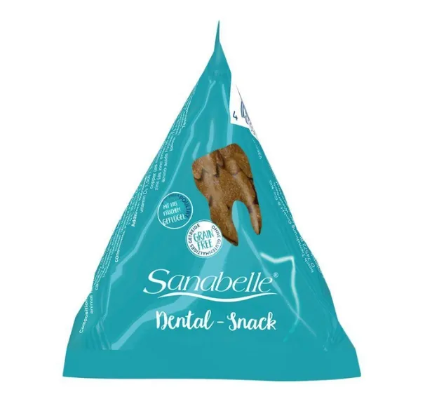 1694 Sanabell Dental-Snack ласощі д/дорос.котів 20г голубі