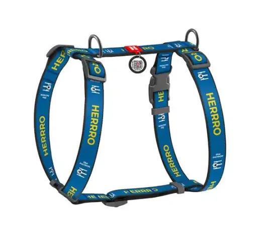 320-4025 Шлея WAUDOG Nylon анатомічна Н-подібна з QR паспортом, малюнок "Патрон", пласт. фастекс S Ш 15мм А 30-40см В 30-50см — фото, характеристики, купити в «Живий Куток»