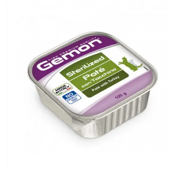 Корм для стерилізованих котів GEMON Sterilised Turkey (індичка) 100г