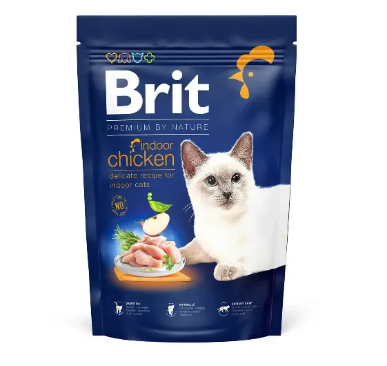 Brit Premium by Nature Cat Indoor Chicken (для домашніх котів, курка) 1.5г