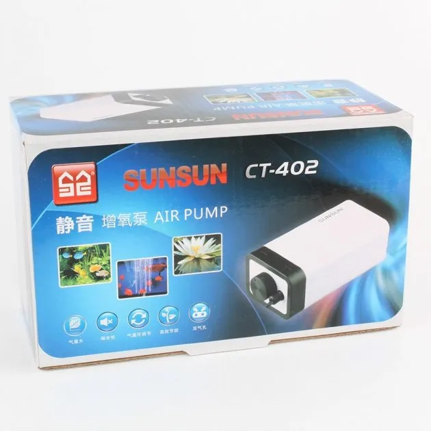 Компресор SunSun CT-402 2вих, 4вт, 2х2, 8л/хв