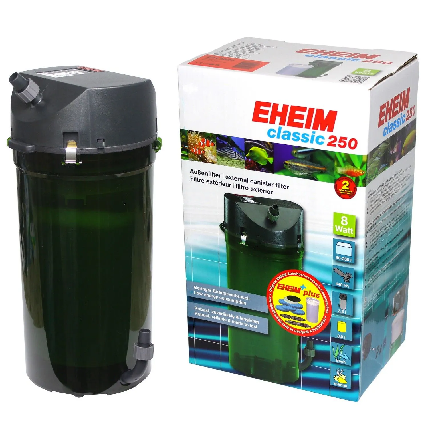 Зовнішній фільтр Eheim Classic 250 Plus 221302