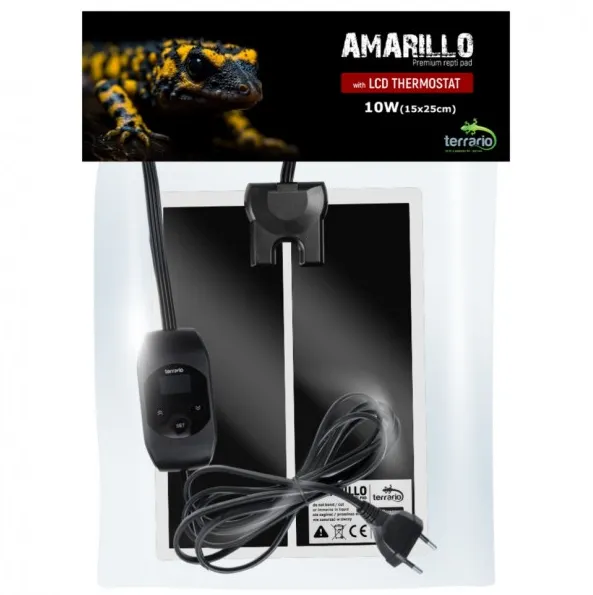 Нагрівальний мат з термостатом Terrario Amarillo 10W 20x30см