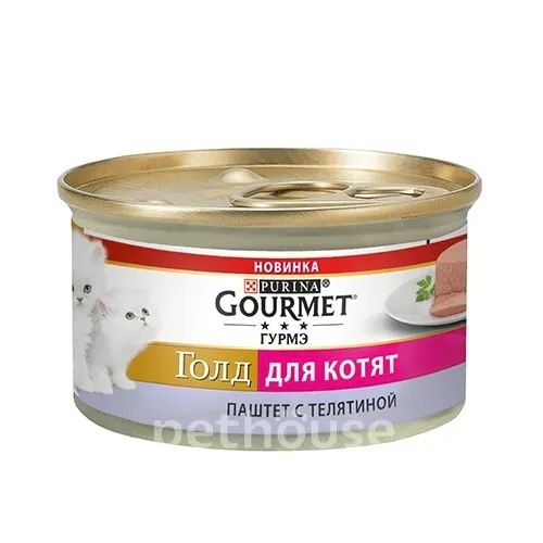 Gourmet Gold паштет для кошенят жб. (телятина), 85 г